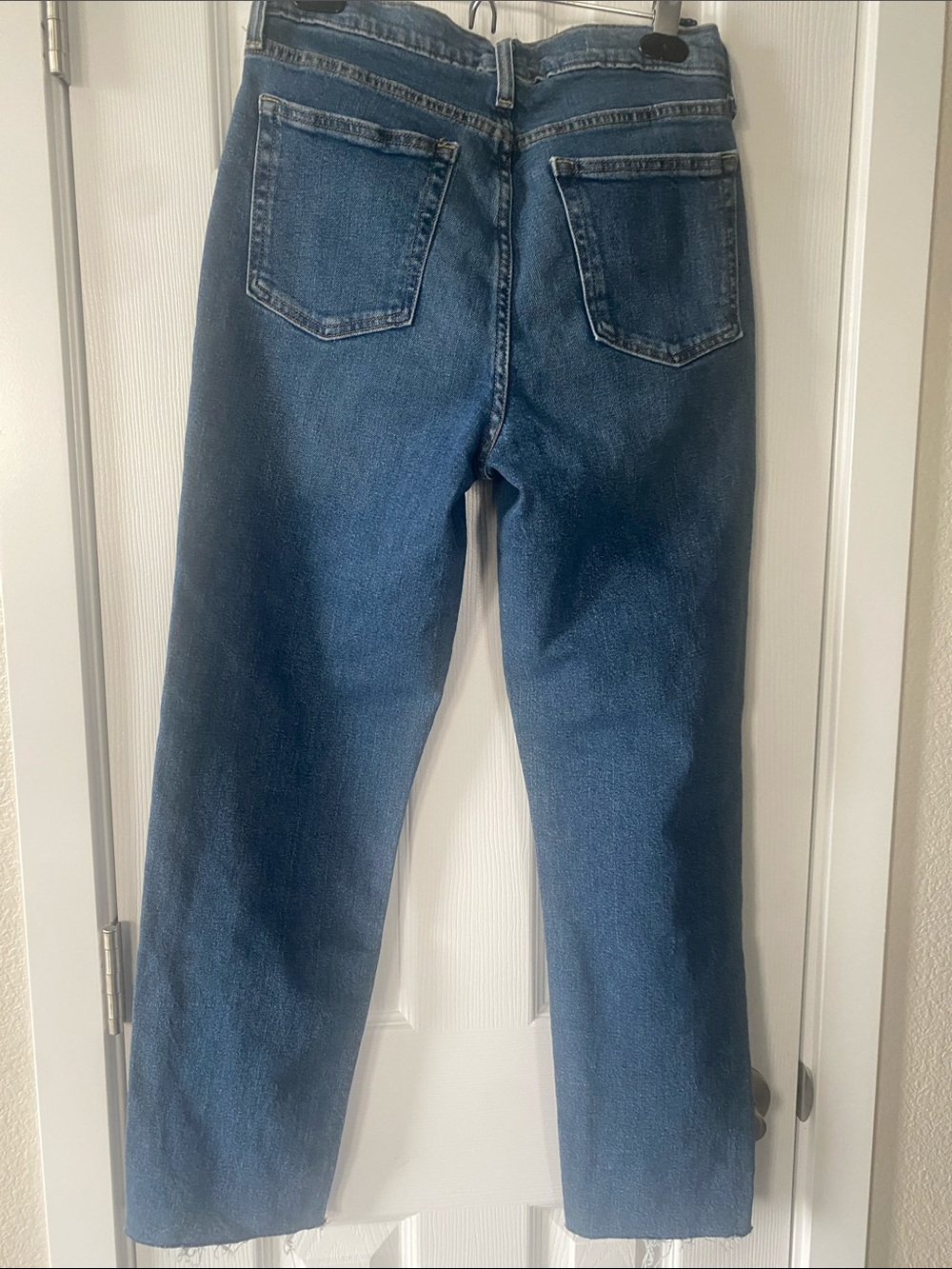 Universal Thread Mid-Rise Button Fly 80’s Slim Fitted Hip & Thigh Blue Jeans Sz8 - Picture 4 of 12